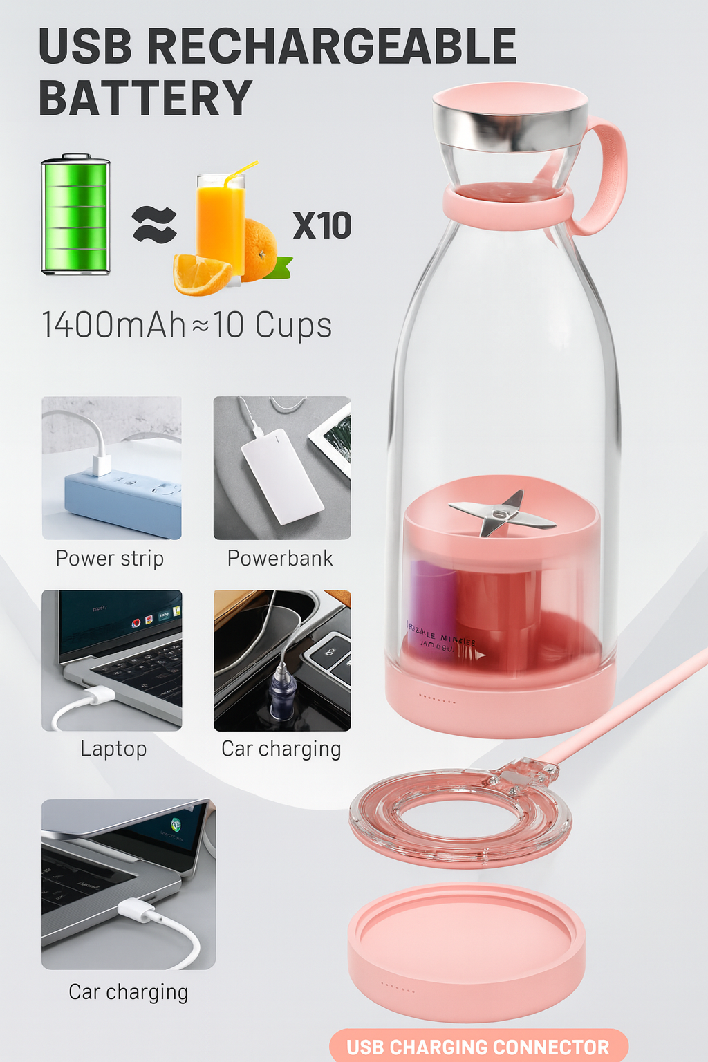 Portable Mini Juice Blender